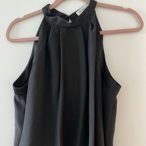 BCBGeneration flowy black silk top